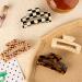 HAYHOI 4PCS Hair Claw Clips Celluloid French Butterfly Jaw Tortoise Shell - Stylish Accessories for Women & Girls - Checkerboard Leopard White - Buy Online on SooperMarket.com