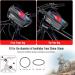 Waterproof Bike Holder & Cell Phone Bag for Smartphones Up to 6.9 inches | Luroon Bicycle Handlebar Bag with Rain Hood - Gray - Buy Online on SooperMarket.com