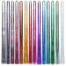 Huiguli 14 Colors 4200 Strands Hair Tinsel 35.5 Inches Hair Glitter Strands Shiny Colorful Straight Hair Extensions for Women Girls Party Cosplay Rainbow Hair Tinsel Kit (No Tools) 14 Colours