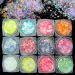 12 Colors Night Glow Chunky Glitters for Nails, Crafts & Makeup - Neon Powder Sequins for Resin & Festival Fun - Buy Online on SooperMarket.com