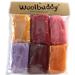 Woolbuddy Needle Felting Wool, Natural Handmade Wool Roving, 6 Vibrant Colors with Instructions (Wool Bag Summer)