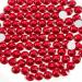Beadsland 1440 Pieces Flat Back Rhinestones Nail Crystals Rhinestones For Nails Red SS16(3.8-4.0mm) Red SS16/1440pcs