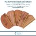 Comfy Clothiers Multi-Fabric Cedar Wood Sweater Comb - Defuzz Cashmere, Wool & More - Lint & Pilling Remover for Refreshed Clothes - Buy Online on SooperMarket.com