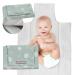 Mimuselina wrap pad on the way - portable diaper pad water repellent and dirt repellent - changing padding on the way padded - foldable winding pad ashable single mint dandelion