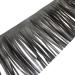 2 Yards PU Leather Fringe Trim 4 Inch Sewing Tassel Trim for DIY Craft Clothing Handbag Sewing Craft Embellishment Decoration Black Black 4 Inch x 2 Yards