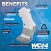 OrthoSleeve Diabetic Neuropathy Non-Binding Socks WC4 - Small, White Crew (1 Pair) - Improve Circulation, Reduce Edema - Buy Online on SooperMarket.com