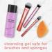 Real Techniques Makeup Brush & Beauty Sponge Cleansing Gel - 4 Fl Oz (Purple) - Buy Online on SooperMarket.com
