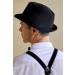 BABEYOND Men's Straw Fedora Panama Trilby Sun Hat - Short Brim Summer Style - Buy Online on SooperMarket.com