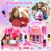 Herenear Kids Nail Polish Kit for Girls Kids Nail Polish Set with 2 In 1 Nail Dryer Set Nail Polish DIY Sticker Glitter Powder Rings Nail Art Kit Manicure Party Christmas Gift - Buy Online on SooperMarket.com
