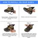 Bluever Ice Klampen Crampons - 32 Stainless Steel Spikes for Mountain Shoes | Ideal for Hiking Trekking Climbing & Winter Activities | XL Size Available - Buy Online on SooperMarket.com