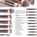 BS-MALL 16 Pcs Makeup Brushes Set with Stand | Synthetic Foundation, Powder, Concealers, Eye shadows, Blush | Champagne Gold Cosmetic Brushes with 3 Makeup Sponges - Buy Online on SooperMarket.com