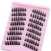 Large Volume Flat Lash Clusters - CD Curl Manga Anime Individual Lashes | Thai Style Cat Eye Extensions for DIY Makeup - Buy Online on SooperMarket.com