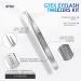 GTEX Circle Grip Lash Tweezers - Japanese Steel, Professional 5 Pack for Eyelash Extensions - Silver - Buy Online on SooperMarket.com