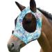 Harrison Howard Super Comfort Stretchy Fly Mask Large Eye Space with UV Protection Skin with Breatathability Pastell Mix (M) Medium Green Water Color
