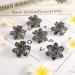 Exquisite Crystal Rhinestone Hair Claw Clips - Set of 6 | Non-Slip Flower Barrettes for Women and Girls | Vintage Hair Accessories - 3 Colors - Buy Online on SooperMarket.com