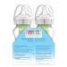 Dr. Brown's Natural Flow Anti-Colic Options+ Wide Bottles 9 oz 4 Pack - Level 1 Slow Flow Nipple - Good Morning/Good Night Gift Set - Buy Online on SooperMarket.com