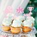 Cyodoos 25 pcs Pink Graduation Cake Toppers Class of 2024 Graduation Cupcake Toppers Congrats Grad and Graduation Party Decorations Pink2 - Buy Online on SooperMarket.com