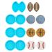 4 Pairs Ball Stud Earring Silicone Resin Mold for DIY Women Girls Earrings Jewelry Resin Crafting