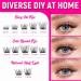 TOOCHUNAG 23A-Fluffy D Curl Eyelash Clusters 8-16mm - Natural DIY Individual Cluster Lashes - Light Russian Strip Lashes for a Flawless Look - Buy Online on SooperMarket.com