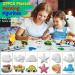 Tigerhu Arts and Crafts for Kids - 27 Painting Figurines with Paint, Pens, Brush, Palette, Magnets, Stickers - DIY Painting Kit for Ages 4-8 - Buy Online on SooperMarket.com