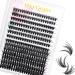 HxyGogo Lash Clusters 280Pcs DIY Eyelash Extenisons Natural Look Wispy Clusters Lashes 8-16MM D Curl Individual Lashes DIY at Home Wispy Fluffy Lash Extensions Reusable Individuals(40D) Cluster-40D