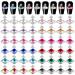 60Pcs Planet Nail Art Charms  Kalolary 3D Glitters Nail Rhinestones with Saturn Shape Gem Crystals Jewelry Nail Studs for DIY Nail Art Decoration(12 Colors)