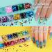 Teenitor 3D Flower Nail Stickers Set with Glitter, Butterfly, Heart Sequins, and Nail Foil - 12 Self-Adhesive Sheets for Nail Art Decoration - Buy Online on SooperMarket.com