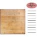 Olikraft Handcrafted Wooden Blocking Board - Excellent Gifts for Knitting Crochet and Granny Squares Lovers - Full Kit with 50 4-inches Stainless Steel Rod Pins  Stand Included (11 inches) - Buy Online on SooperMarket.com
