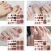 JSRQT 12 Sheets Toenail Polish Stickers Diamond Glitter Full Wrap Toe Nail Art Stickers Decals for Women Girls Self Adhesive Nail Stickers Manicure with Nail File Nail Stickers Strip for Feet DIY - Buy Online on SooperMarket.com