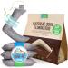 AirClear Bamboo Charcoal Shoe Deodorizer Bags - Natural Fresh Air Purifier Bags For Shoes, Bags & Clothes - Eliminate Odors and Harmful Air Particles in Footwear & Bags - 3.5oz/100g 4 Pack I Grey 4x100g Shoe-Fit Grey