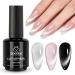 Beetles Cat Eye Gel Nail Polish 15ml Gel Polish Soak Off UV LED Nail Lamp 1 Color Silver Shimmer Velvet Gel Nail Polish Nail Art Manicure Salon DIY Gift for Girls-CL823-RE 15ml Silver Cat Eye Gel