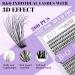Lash Clusters Individual Lashes 260 PCS 30D 40D 13mm 3D Natural Wispy Effect - DIY Fluffy Eyelash Extensions at Home | 280PCS 3D Fluffy 30D 13mm - Buy Online on SooperMarket.com