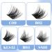Cluster Eyelash Extensions 120pcs Cluster Lashes Individual Lashes D Curl 0.07mm 8-16mm Mix Ribbon Lashes Wide Stem Natural Lashes DIY Lash Extensions GEMERRY Lashes(C09-D-0.07-8-16mm) 8-16 mix C09 - Buy Online on SooperMarket.com