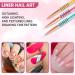 Dazzl Nail Art Brushes for Gel Nails - 8PCS Glitter Handle Brushes in 8 Designs for Painting, Dotting, Drawing - Alloy & Acrylic Material - Buy Online on SooperMarket.com