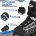 Adjustable Inline Hockey Skates - High Performance Blades for Men and Women - Black - Size Large (5-8US) - Buy Online on SooperMarket.com
