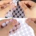 Adhoklop 1248 Pcs (624 Pairs) Dots with Adhesive 0.59 Inch Diameter Hook and Loop Nylon Sticky Back Coins  Adhesive Strips Fastener Round Tapes for School Classroom Teacher Supplies (White) - Buy Online on SooperMarket.com