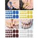 Kalolary Toenail Polish Stickers - 16 Sheets Full Cover Self Adhesive Toe Nail Art Decals for Pedicure - DIY Feet Nail Design Decorations - Buy Online on SooperMarket.com