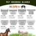 BestBomg 4fW Dog Grooming Blades - Removable Compatible with Heiniger/Moser Max45/Andis/A5 3/8 inch (9.5 mm) Cutting Length - Buy Online on SooperMarket.com