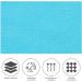 FOMIYES Exfoliating Bath Gloves and Mitts Set - Blue Turkish Towel for Body Scrubbing & Shower - 2pcs Kit for Kids & Adults - Buy Online on SooperMarket.com