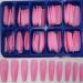 400pc Colored Long Coffin Press on Nails - Glossy Ballerina False Nails for Manicure - Acrylic Nail Design Salon Quality - DIY Nail Art Decor for Women and Girls - Buy Online on SooperMarket.com