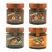 Nut spreads without added sugar and with the highest nut content 4x200g |Made in Italy |Without palm oil vegan gluten-free and genetic engineering free (2x hazelnut chocolate tender chocolate peanut chocolate) 2 x hazelnut chocolate tender bitter peanut c