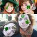 49 PCS St. Patrick's Day Tattoos Stickers - 3D Green Shamrock Temporary Tattoos for Kids, Women, Men - Irish Party Favor & Lucky Clover Accessories - Buy Online on SooperMarket.com