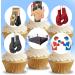 24 x Pre-Cut Boxing 3 Edible Stand up Wafer Paper Cupcake Toppers Cake Decorations Birthday Party Sport Martial Art - Buy Online on SooperMarket.com