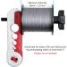 Mini Fishing Line Spooler Portable Winder for Spinning and Baitcast Reels - Red/White - Buy Online on SooperMarket.com