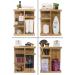 Sorbus 360 Bamboo Cosmetic Organizer - Multi-Function Storage Carousel for Makeup, Toiletries, and More - Ideal for Vanity, Desk, Bathroom, Bedroom, Closet, Kitchen - Eco-Friendly Bamboo - Buy Online on SooperMarket.com