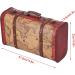 Vintage Composite Wood Portable Suitcase with Map Pattern - Stylish Storage Chest for International Shipping - Buy Online on SooperMarket.com