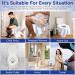 20 Pack BABEnjoy Disposable Toilet Seat Covers - Extra Large for Kids, Toddlers, Adults - Potty Training, Public Restrooms, Airplane Travel - Spot Design - Buy Online on SooperMarket.com
