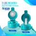 Half Gallon 64oz Water Bottle with Times to Drink | Motivational Sports Jug with Straw | Teal Fade Design - Buy Online on SooperMarket.com