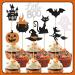 Cosswe Cupcake Toppers Pack of 18 Glitter Halloween Cupcake Topping - Buy Online on SooperMarket.com