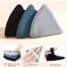 HEYMKGO 4 Triangle Powder Puff & 2 Mini Velvet Makeup Sponges - Reusable Wet Dry Foundation Applicator for Face & Eyes - Black - Buy Online on SooperMarket.com